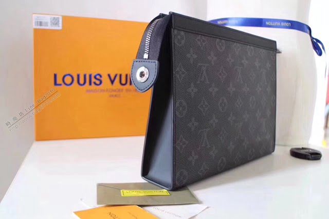 lv手包 M61692 頂級原單 Pochette Voyage中號 lv男士手拿包  lvqb1405